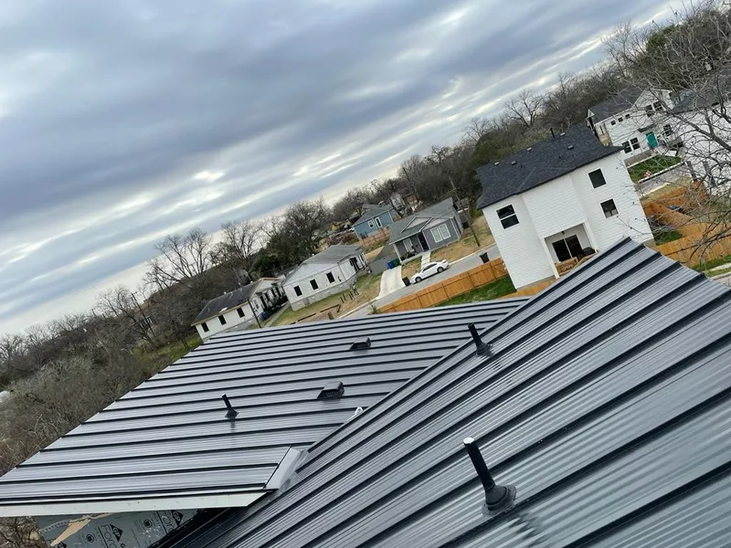 Standing seam metal roof panels with vents for Skylight Repair in Sherwood